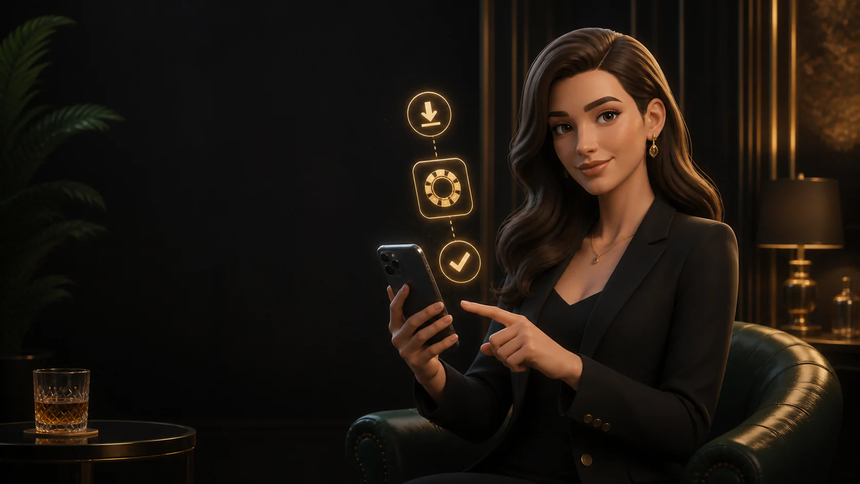 Casino PWA installation on an Android phone